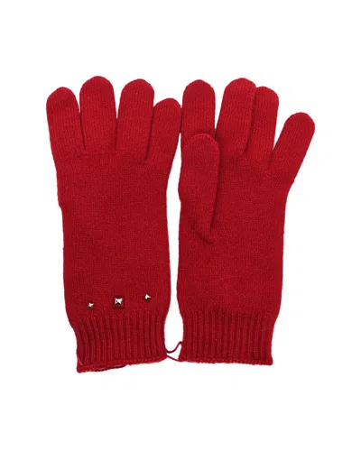 Pre-owned Hermes Hermès Studded Cashmere Gloves L (authentic Pre-loved)
