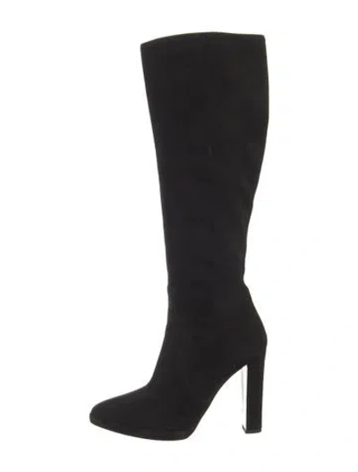 Pre-owned Hermes Suede Boots In Black