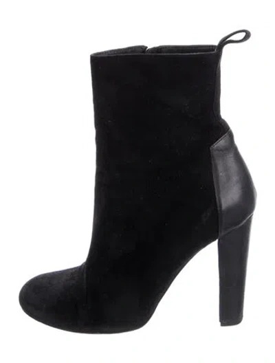 Pre-owned Hermes Suede Boots In Black