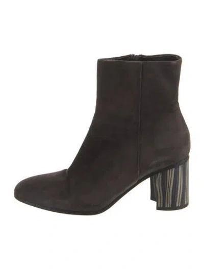 Pre-owned Hermes Suede Boots In Brown