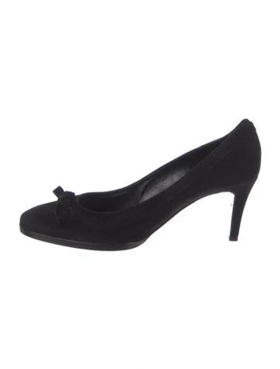 Pre-owned Hermes Suede Pumps In Black