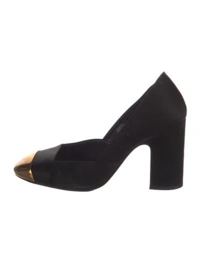 Pre-owned Hermes Suede Pumps In Black
