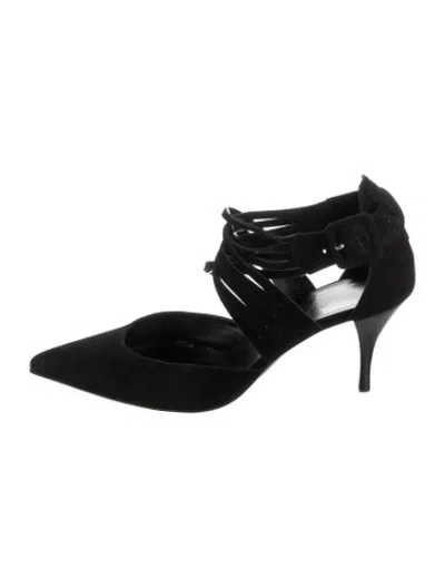 Pre-owned Hermes Suede Pumps In Black
