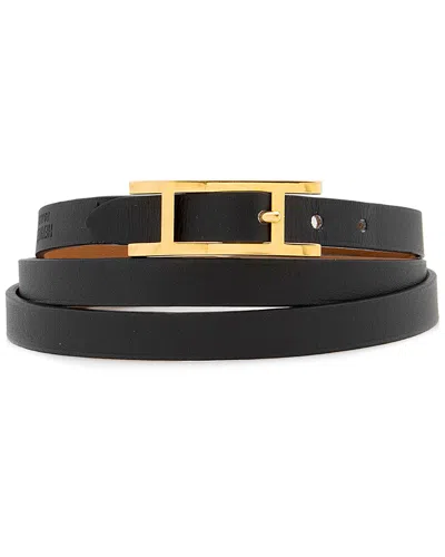 Pre-owned Hermes Hermès Swift Behapi Triple Tour Bracelet (authentic Pre-loved)