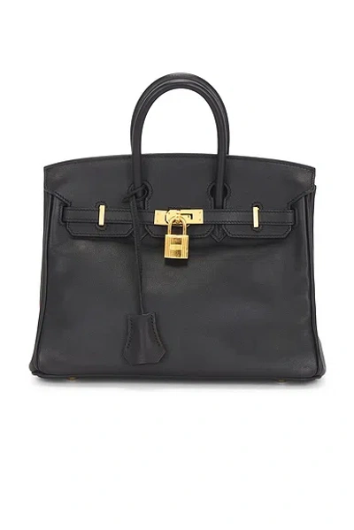 Pre-owned Hermes Swift Birkin 25 Handbag In Black