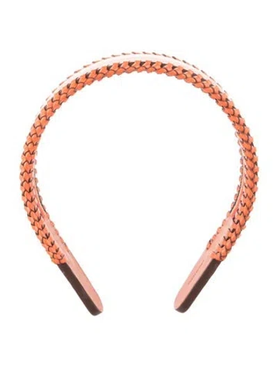 Pre-owned Hermes Swift Grace Clou De Selle Headband In Orange
