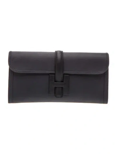 Pre-owned Hermes Swift Jige Elan 29 In Black
