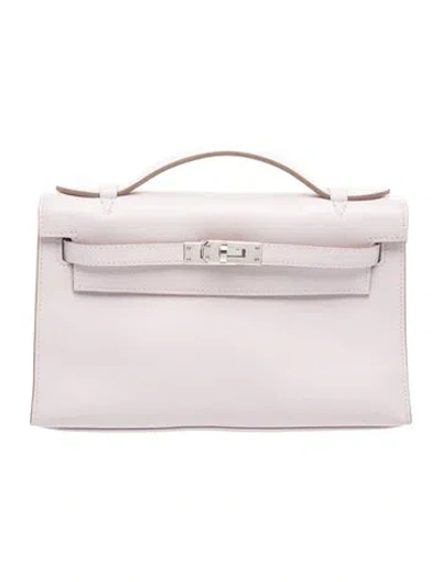 Pre-owned Hermes Swift Kelly Pochette In Pink
