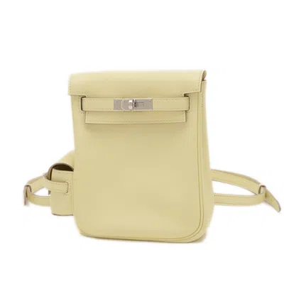 Pre-owned Hermes Swift Leather Backpack Shoulder Bag ()