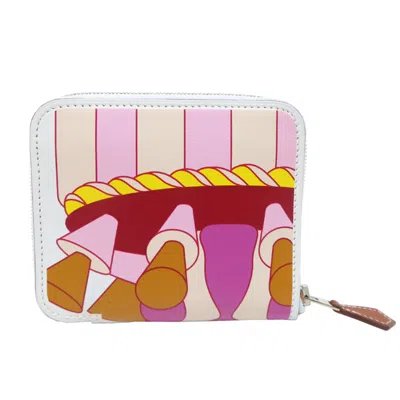 Pre-owned Hermes Swift Leather Coin Purse/coin Case ()