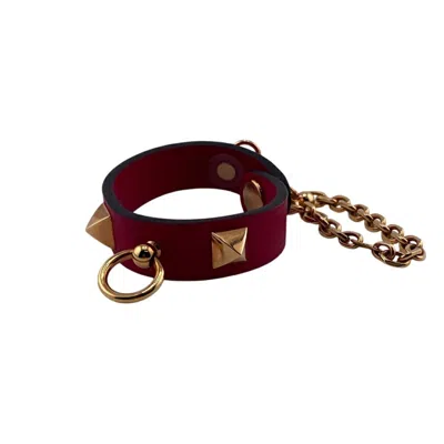 Pre-owned Hermes Swift Leather Glove Holder () In Pink