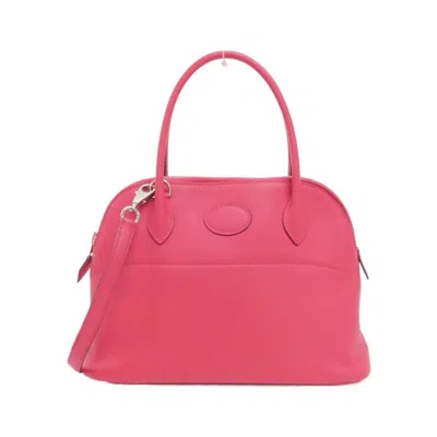 Pre-owned Hermes Swift Leather Handbag () In Pink