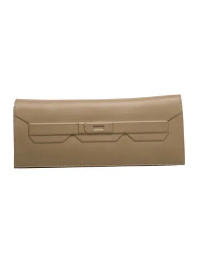 Pre-owned Hermes Swift Shadow Birkin Clutch In Neutrals