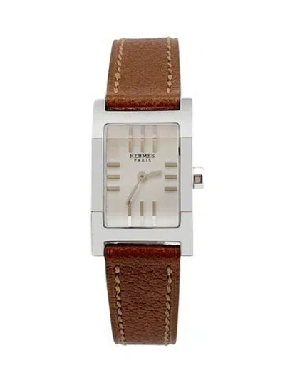 Pre-owned Hermes Tandem Watch In Multi