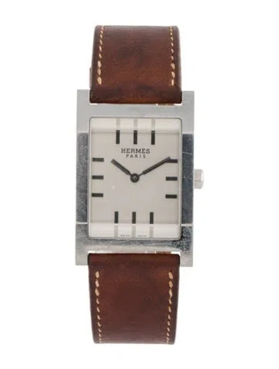 Pre-owned Hermes Tandem Watch In Multicolor