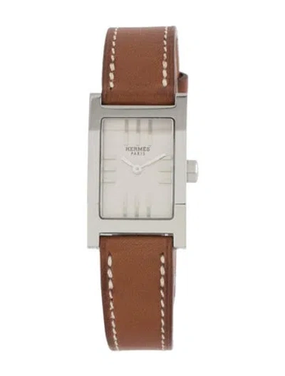 Pre-owned Hermes Tandem Watch In Multicolor