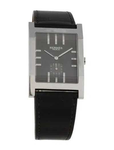 Pre-owned Hermes Tandem Watch In Multicolor