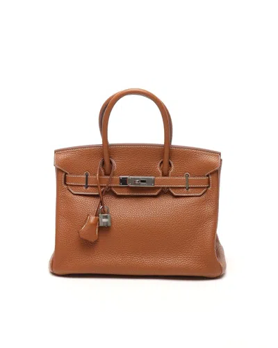 Pre-owned Hermes Hermès Taurillon Clemence Birkin 30 Bag