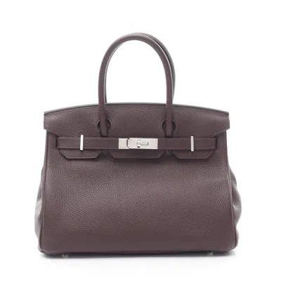 Pre-owned Hermes Taurillon Clemence Leather Handbag () In Multi