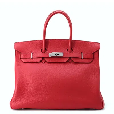 Pre-owned Hermes Taurillon Clemence Leather Handbag () In Multi