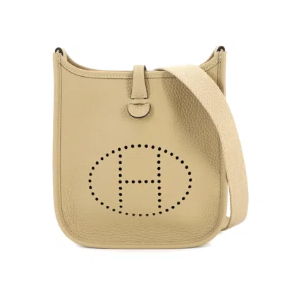 Pre-owned Hermes Taurillon Clemence Leather Shoulder Bag ()