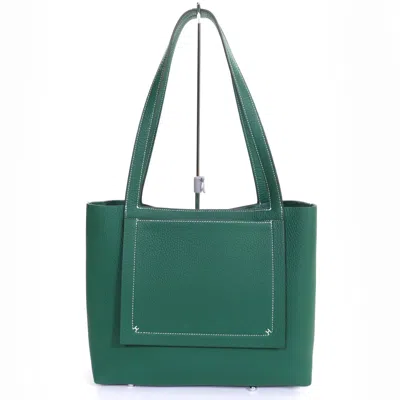 Pre-owned Hermes Taurillon Clemence Leather Tote Bag ()