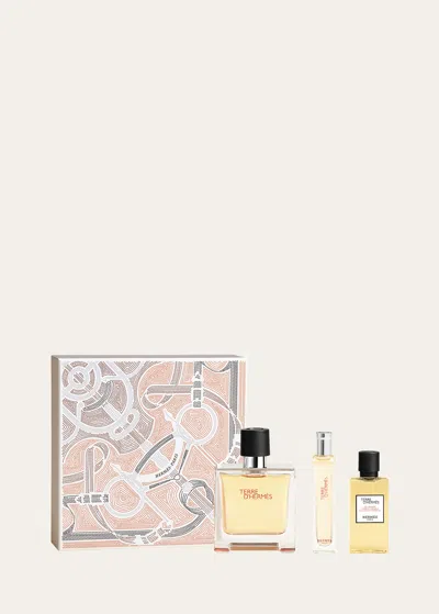 Hermes Terre D'hermès Father's Day Gift Set In White