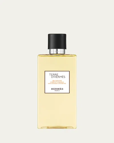 Hermes Terre D', Hair And Body Shower Gel, 6.7 Oz./ 200 ml In Yellow