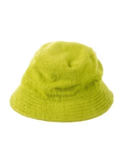 Pre-owned Hermes Terry Cloth Bucket Hat In Green