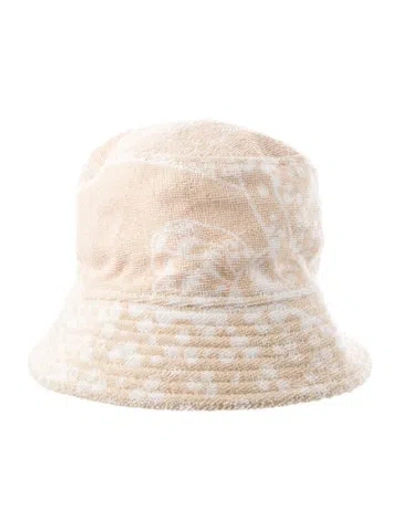 Pre-owned Hermes Terry Cloth Bucket Hat In Neutral