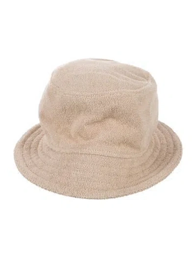 Pre-owned Hermes Terry Cloth Bucket Hat In Neutrals