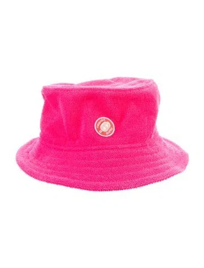 Pre-owned Hermes Terry Cloth Bucket Hat In Pink