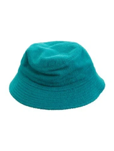 Pre-owned Hermes Terry Cloth Eden Bucket Hat In Blue