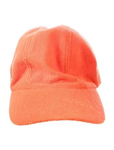 Pre-owned Hermes Terry Davis Cap In Orange