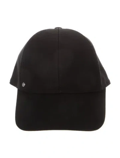 Pre-owned Hermes Tess Milano Baseball Cap In Black
