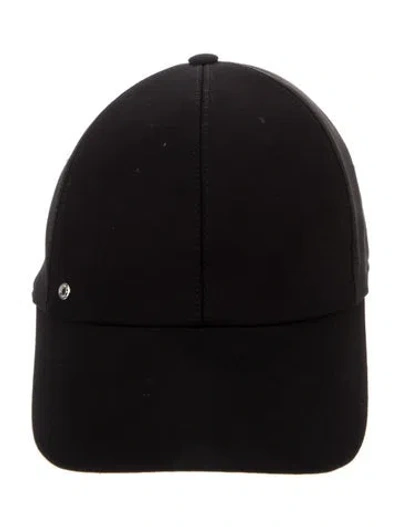 Pre-owned Hermes Tess Milano Cap In Black