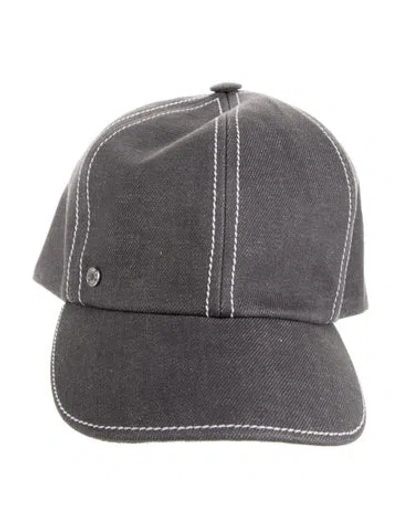 Pre-owned Hermes Tess Sellier Baseball Cap In Gray
