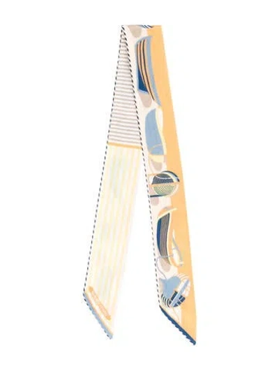 Pre-owned Hermes Thalassa Twilly Scarf In Yellow