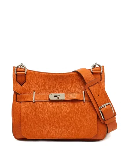 Pre-owned Hermes The Jypsiere Crossbody Bag In Orange