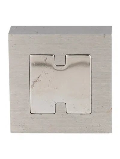 Pre-owned Hermes The Smile Photo Holder In Metallic