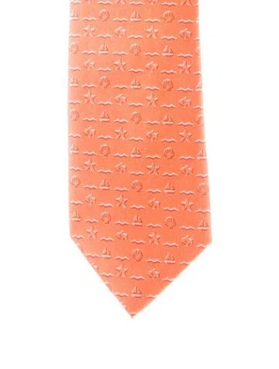 Pre-owned Hermes Tie In Multi