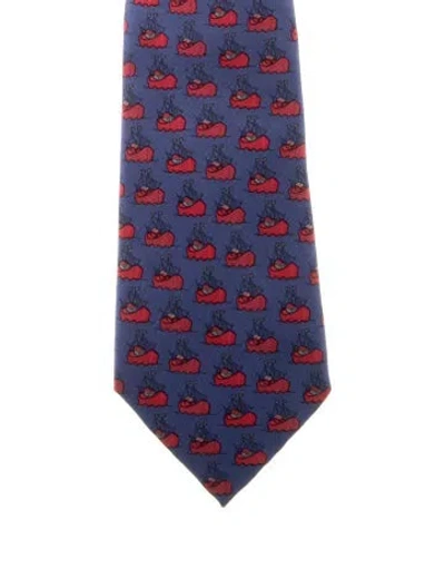 Pre-owned Hermes Tie In Multi