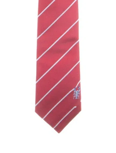Pre-owned Hermes Tie In Red