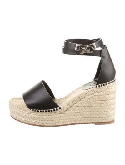 Pre-owned Hermes Tipoli Leather Espadrilles