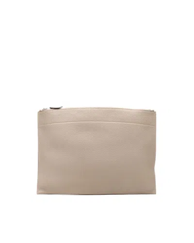 Hermes Hermès Togo Bazar Gm Laptop Case, Size 16-inch In Neutral