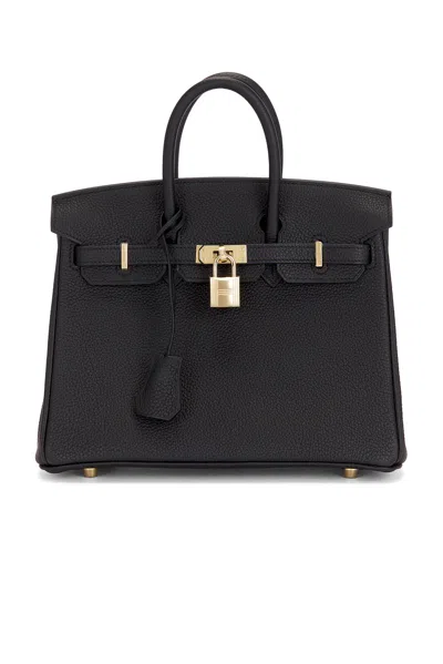 Pre-owned Hermes Togo Birkin 25 Handbag In Black