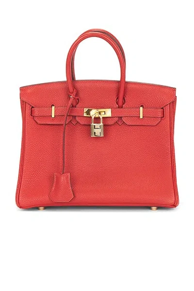 Pre-owned Hermes Togo Birkin 25 Retourne Handbag