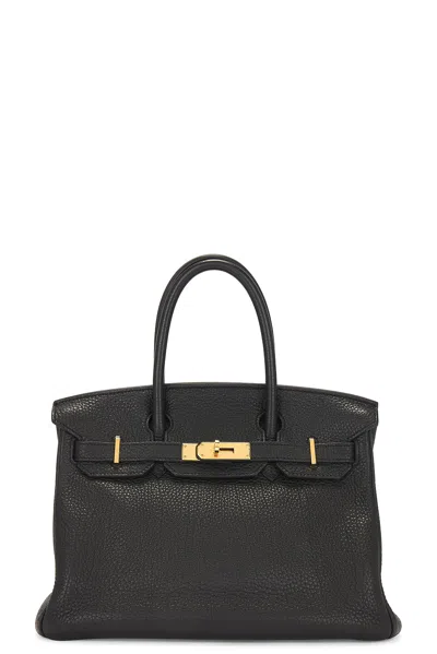 Pre-owned Hermes Togo Birkin 30 Handbag In Black