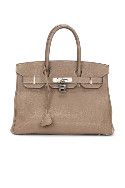 Pre-owned Hermes Togo Birkin 30 Handbag In Brown