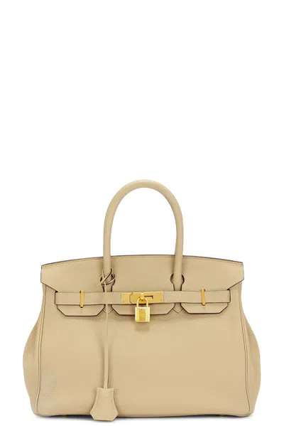 Pre-owned Hermes Togo Birkin 30 Handbag In Trench